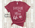 Rockin This Mica Life Grandma Tshirt Serbian Grandmother Gift Idea for Mother39s Day Birthday Christmas or Pregnancy Reveal Announcement Graphic Tee – Easygoing Wear · Top Pick For Any Outfit