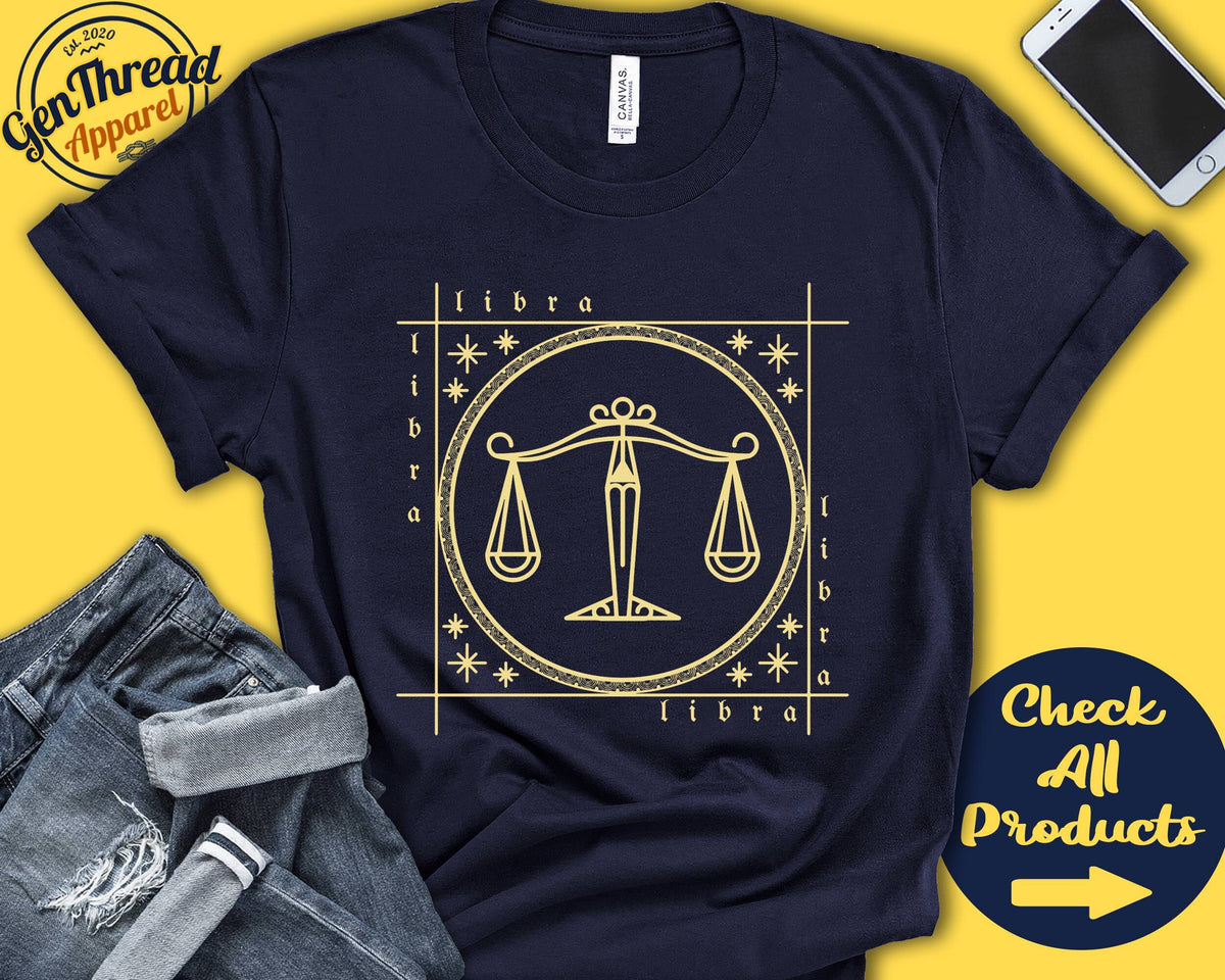 Libra Shirt Libra Gift Libra Present Libra Star Sign Libra Emblem Libra Symbol Libra Zodiac Tank Top Hoodie A0670 Hoodie – Premium Graphic · High-Quality Print