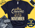 Queens Are Born In November Birthday Shirt Gift November Queen November Women Shirt November Bday Women Girl Tank Hoodie A0875 Hoodie – Everyday Comfort · Top Pick For Any Outfit