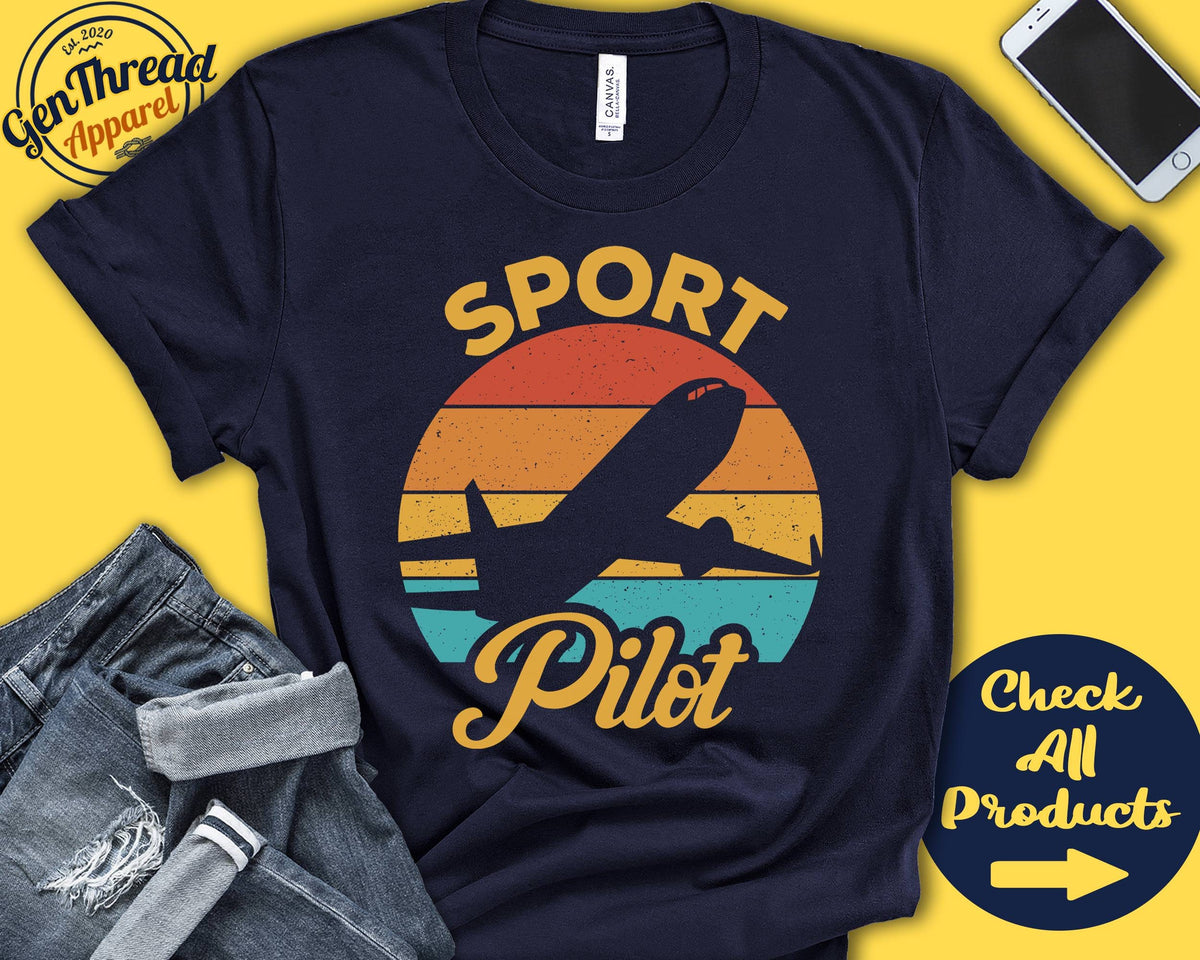 Sport Pilot Gift Pilot Shirt Recreational Pilot Gift for Sport Pilot Aviator Pilot Graduation Aviation Tank Hoodie A0117 Hoodie – Feel-Good Design · High-Quality Print