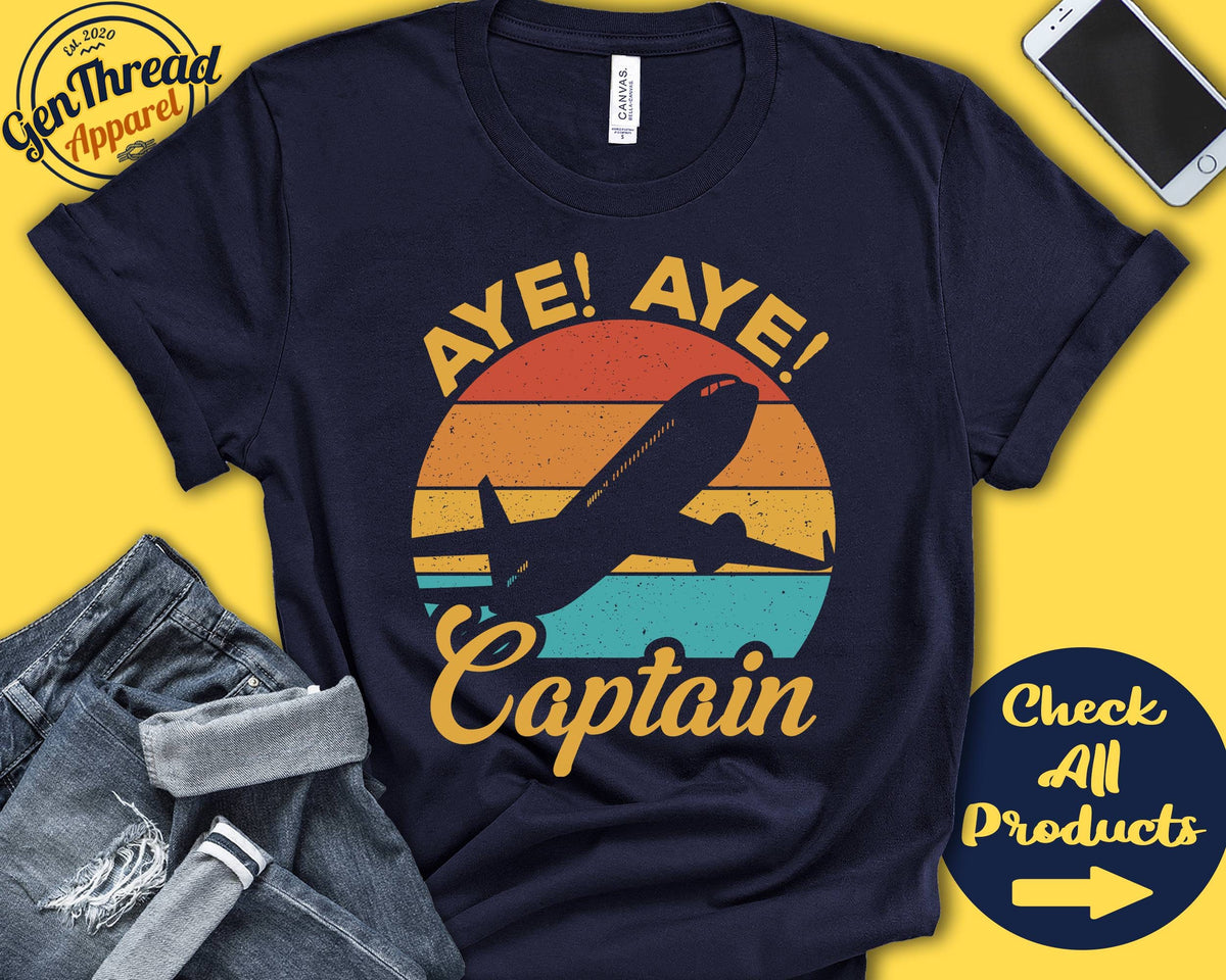 Aye Aye Captain Gift Pilot Shirt Pilot Gift Funny Pilot Gift Airplane Shirt Pilot Graduation Aviation Tank Hoodie A0124 Hoodie – Fan Favorite · Trending Graphic Apparel