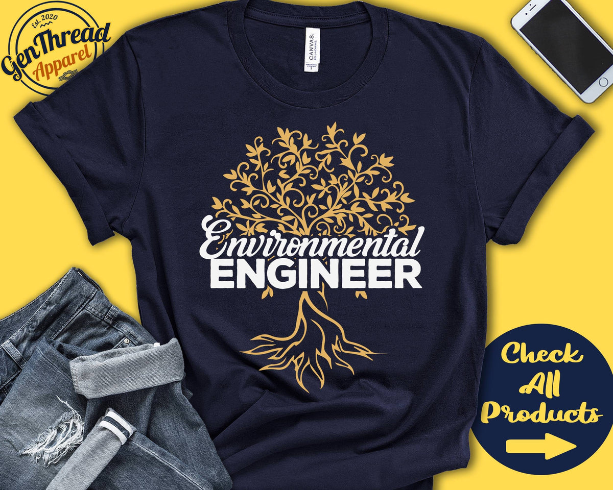 Environmental Engineer Environmental Shirt Tree Shirt Graduation Gift Environmental Grad Environmentalist Tank Hoodie A0246 Hoodie – Bold Style · High-Quality Print