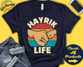 Hayrik Life Shirt Hayrik Life Gift New Hayrik Shirt New Dad Announcement Future Hayrik Dad Life First Tank Hoodie A0623 Hoodie – Feel-Good Design · Trending Graphic Apparel