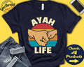 Ayah Life Shirt Ayah Life Gift New Ayah Shirt New Dad Announcement Future Ayah Dad Life First Time Dad Tank Hoodie A0625 Hoodie – Cozy Vibes · Perfect For Daily Wear