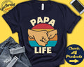 Papa Life Shirt Papa Life Gift New Papa Shirt New Dad Announcement Future Papa Dad Life First Time Dad Tank Hoodie A0631 Hoodie – Premium Graphic · Trending Graphic Apparel