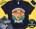Promoted to Papi Papi Shirt Papi Gift Future Papi New Dad Announcement New Papi Fathers Day Birthday Tank Hoodie A0642 Hoodie – Bold Style · Trending Graphic Apparel