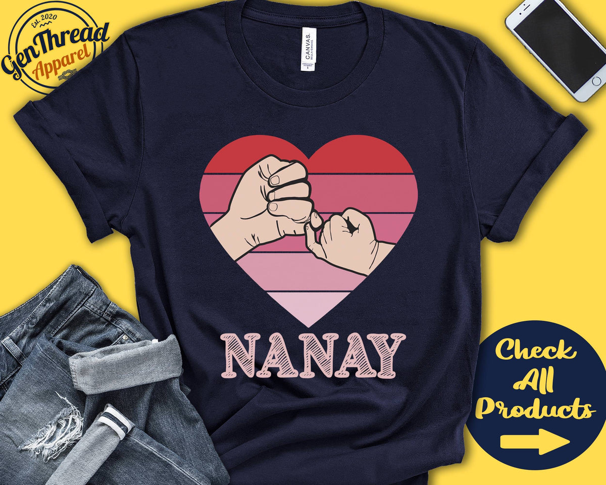 Nanay Shirt Nanay Gift Heart Shirt Soon To Be Mom Gift Nanay Mothers Day Pinky Swear Pinky Promise Tank Hoodie A0655 Hoodie – Fan Favorite · Perfect For Daily Wear