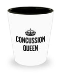 Concussion Gift Concussion Shot Glass Ceramic Shot Glass Head Injury Gift Concussion Recovery Get Well Gift Concussion Queen Graphic Tee – Bold Style · Top Pick For Any Outfit