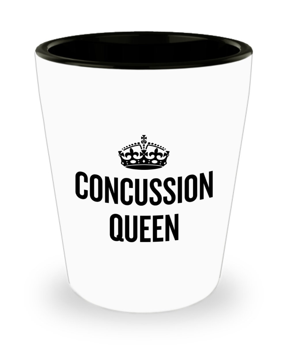 Concussion Gift Concussion Shot Glass Ceramic Shot Glass Head Injury Gift Concussion Recovery Get Well Gift Concussion Queen Graphic Tee – Bold Style · Top Pick For Any Outfit