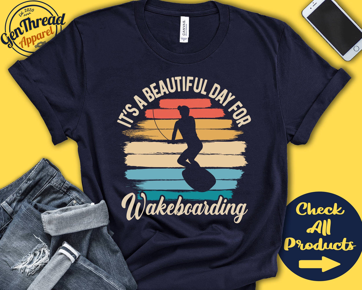 Wakeboarder Shirt Beautiful Day For Wakeboarding Wakeboard Gift Wake Board Sports Tee Sup Girl Women Tank Hoodie A1666 Hoodie – Aesthetic Look · Top Pick For Any Outfit