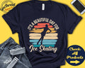 Ice Skater Shirt Beautiful Day For Ice Skating Ice Skate Gift Figure Skating Girl Women Skating Sports Tank Hoodie A1851 Hoodie – Bold Style · Trending Graphic Apparel