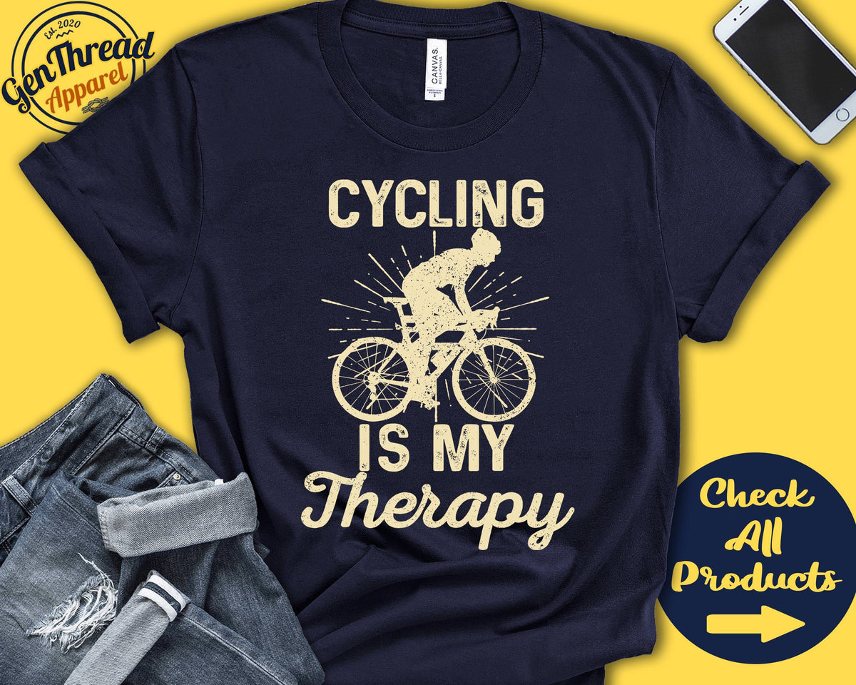 Cyclist Shirt Cycling Is My Therapy Cycologist Gift Cycling Instructor Outdoor Tee Sports Tank Hoodie A2006 Hoodie – Premium Graphic · Top Pick For Any Outfit