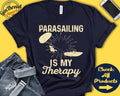 Parasailer Shirt Parasailing Is My Therapy Parasail Gift Parachute Extreme Sports Tank Hoodie A2140 Hoodie – Premium Graphic · High-Quality Print