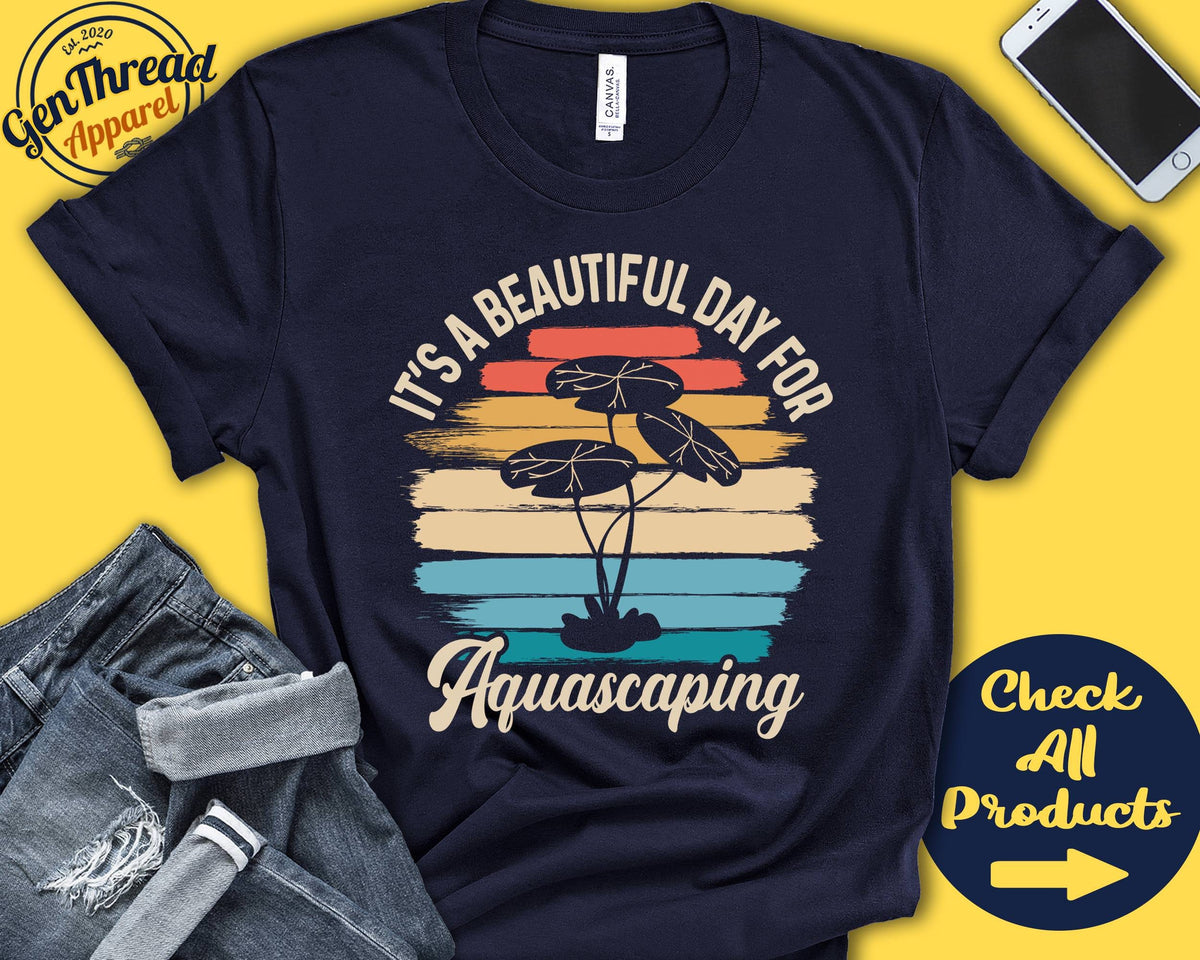 Aquascaping Shirt Gift For Aquascaping Aquarist Shirt Fish Lover Shirt Tee Beautiful Day Hobby Retro Shirt Tank Hoodie A2202 Hoodie – Cozy Vibes · Top Pick For Any Outfit