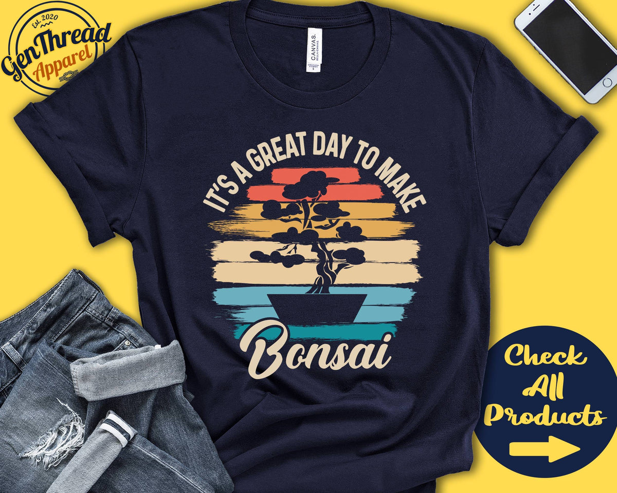 Bonsai Shirt Gift For Bonsai Maker Bonsai Tee Bonsai Tree Shirt Japanese Zen Great Day Hobby Retro Shirt Tank Hoodie A2228 Hoodie – Feel-Good Design · Perfect For Daily Wear
