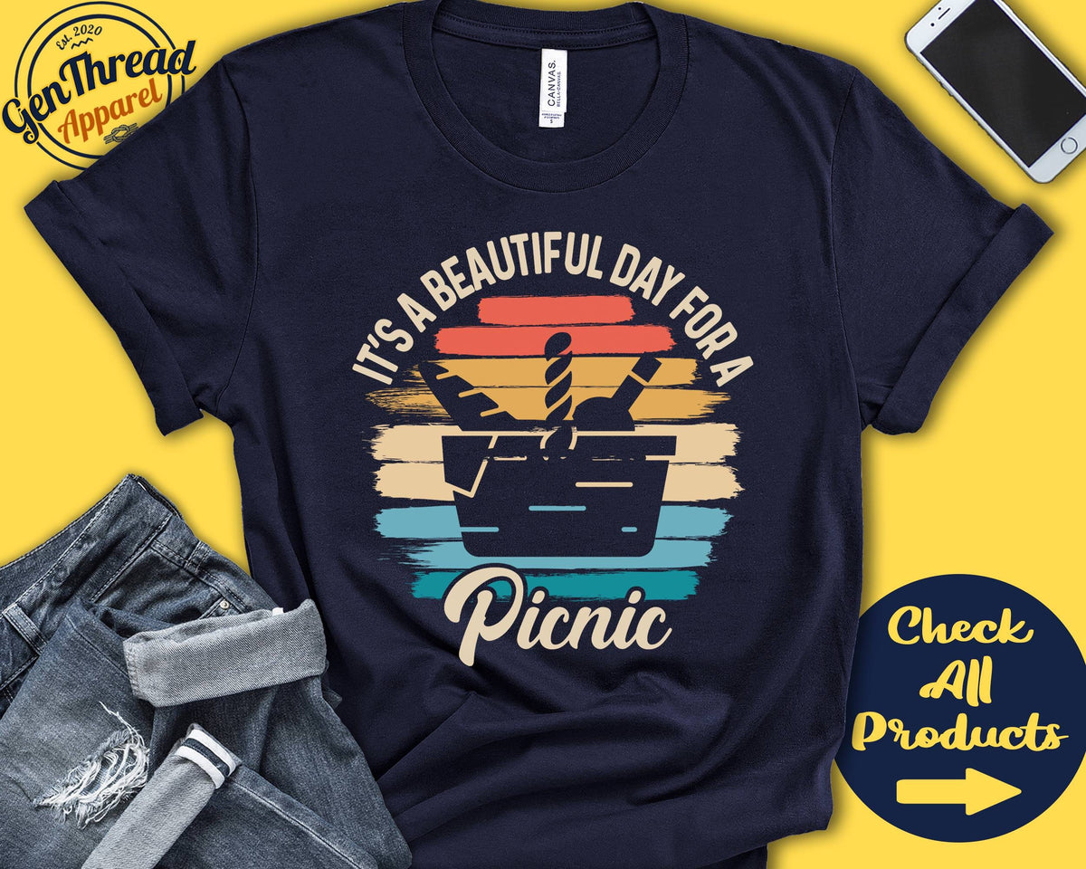 Picnic Shirt Gift For Picnic Lover Barbecure Bbq Grill Party Tee Picnicking Beautiful Day Hobby Retro Shirt Tank Hoodie A2234 Hoodie – Bold Style · Perfect For Daily Wear