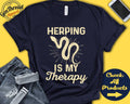 Herping Shirt Gift For Herping Lover Herpetology Amphibian Reptile Hobby Is My Therapy Tank Hoodie A2366 Hoodie – Premium Graphic · Must-Have Style