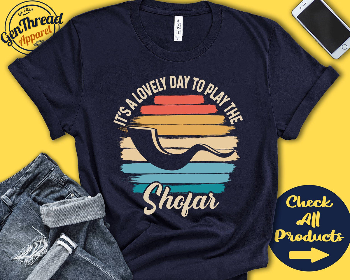 Shofar Player Shirt Shofar Gift Tee Jewish Holiday Wind Musician Music Instrument Lovely Day Tank Hoodie A2424 Hoodie – Bold Style · Trending Graphic Apparel