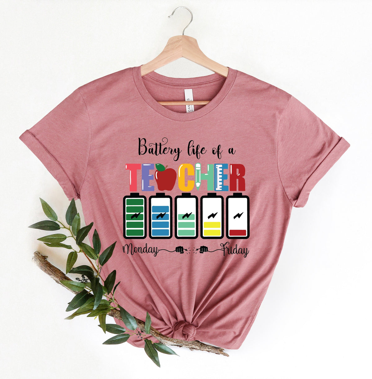 Battery Of Life A Teacher ShirtFunny Teacher ShirtBack To School ShirtGift For TeachersTeacher Appreciation Tee1st day of school Graphic Tee – Warm & Stylish · High-Quality Print
