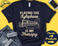 Xylophone Player Shirt Xylophone Gift Xylophonist Percussion Musician Music Instrument My Therapy Tank Hoodie A2475 Hoodie – Everyday Comfort · Great Gift For Fans