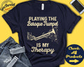 Baroque Trumpet Player Shirt Natural Trumpet Gift Marching Band Musician Music Instrument My Therapy Tank Hoodie A2526 Hoodie – Soft Feel · High-Quality Print