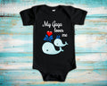 Gaga Loves Me Cute Grandma Name Whale Baby Bodysuit Unique Grandmother Gift for Granddaughter or Grandson or Pregnancy Announcement Graphic Tee – Bold Style · High-Quality Print