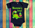 Nonnie39s Boy Cute Grandma Name Dinosaur Baby Bodysuit Tshirt or Toddler Shirt for a Italian Grandmother Gift or Pregnancy Announcement Graphic Tee – Fan Favorite · Must-Have Style