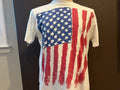 Vintage 8039s American Flag White T Shirt Size L Graphic Tee – Soft Feel · High-Quality Print