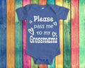 Pass Me To Grossmami Cute Grandma Baby Bodysuit Tshirt or Toddler Shirt Switzerland Swiss Grandmother Gift or Pregnancy Announcement Graphic Tee – Everyday Comfort · Must-Have Style