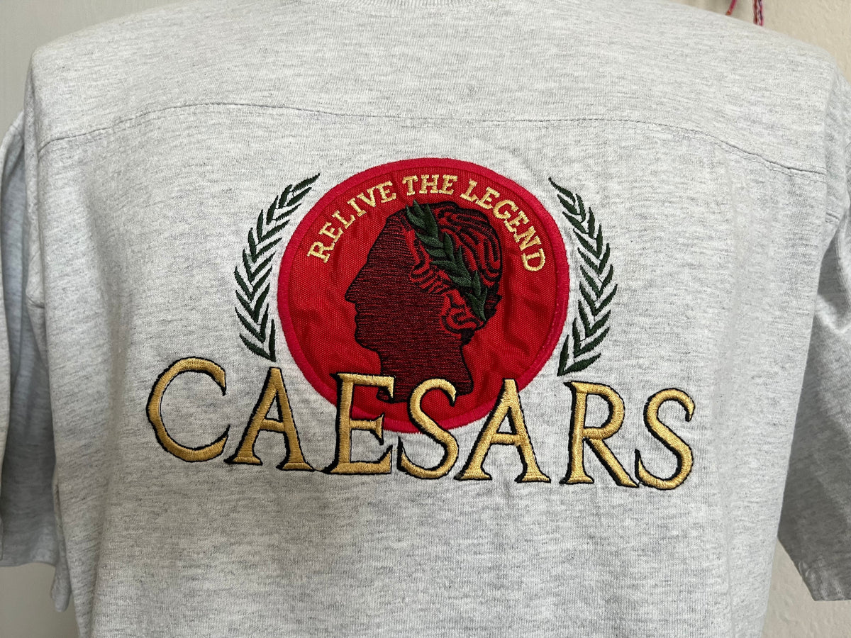 Vintage 9039s Caesars Relive The Legend T Shirt L Graphic Tee – Cozy Vibes · Perfect For Daily Wear