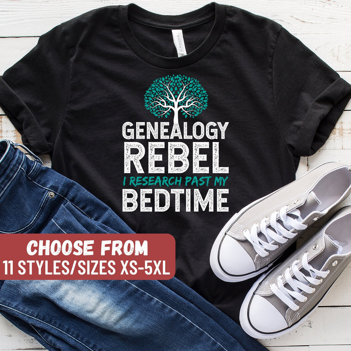 Genealogy Rebel I Research Past My Bedtime TShirt Genealogist Shirt Funny Genealogist Gift Genealogy Shirt Genealogy Gift Graphic Tee – Warm & Stylish · Must-Have Style