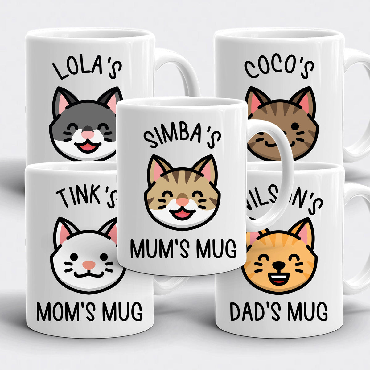 Personalised Cat Portrait Coffee Mug Personalized Pet Portrait Coffee Cup Cat Mom Gift Custom Cat Mug Graphic Tee – Fan Favorite · Must-Have Style