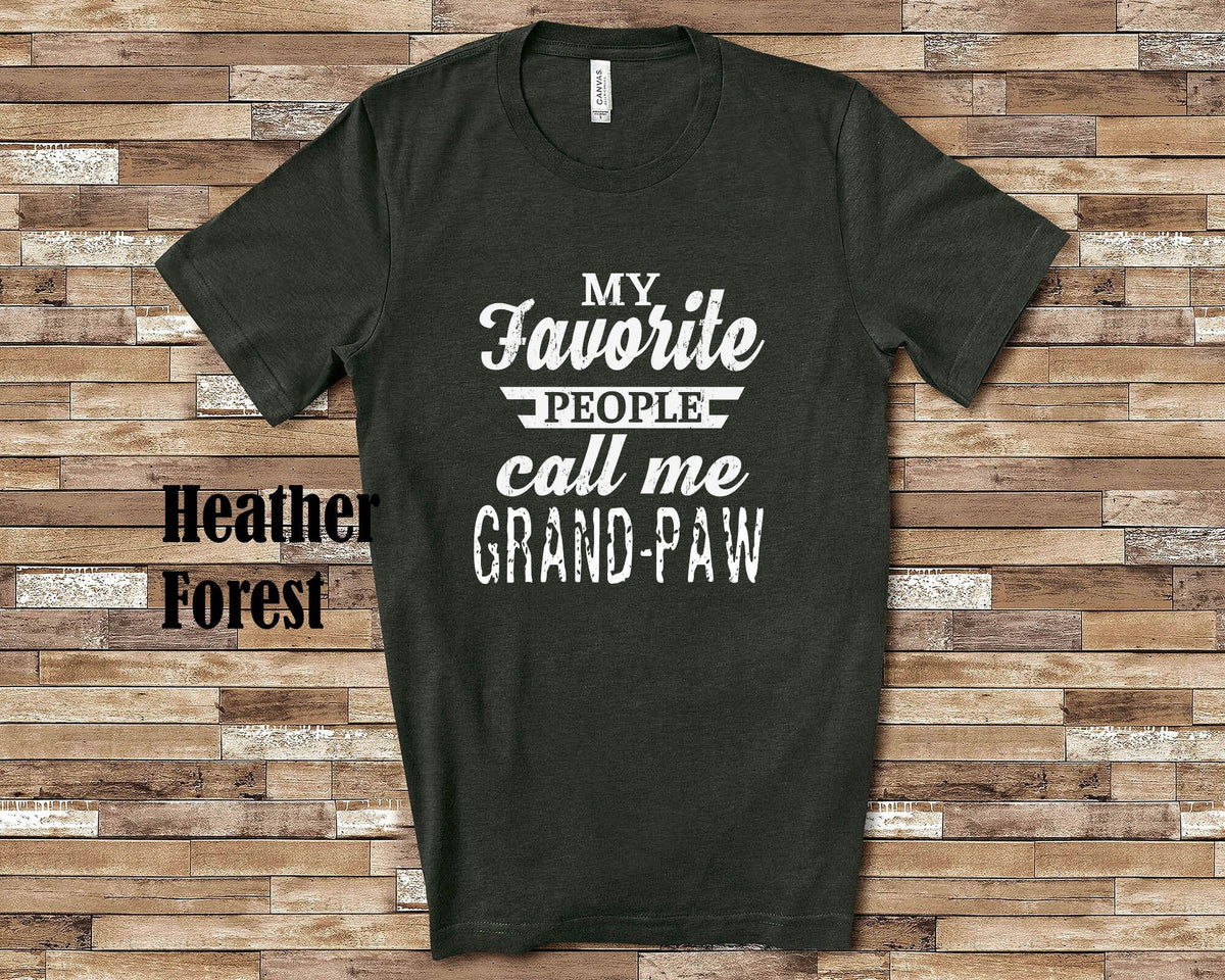 My Favorite People GrandPaw Tshirt Long Sleeve Shirt Sweatshirt or Tank Top Special Grandfather Father39s Day Christmas Birthday Gift Sweatshirt – Premium Graphic · High-Quality Print