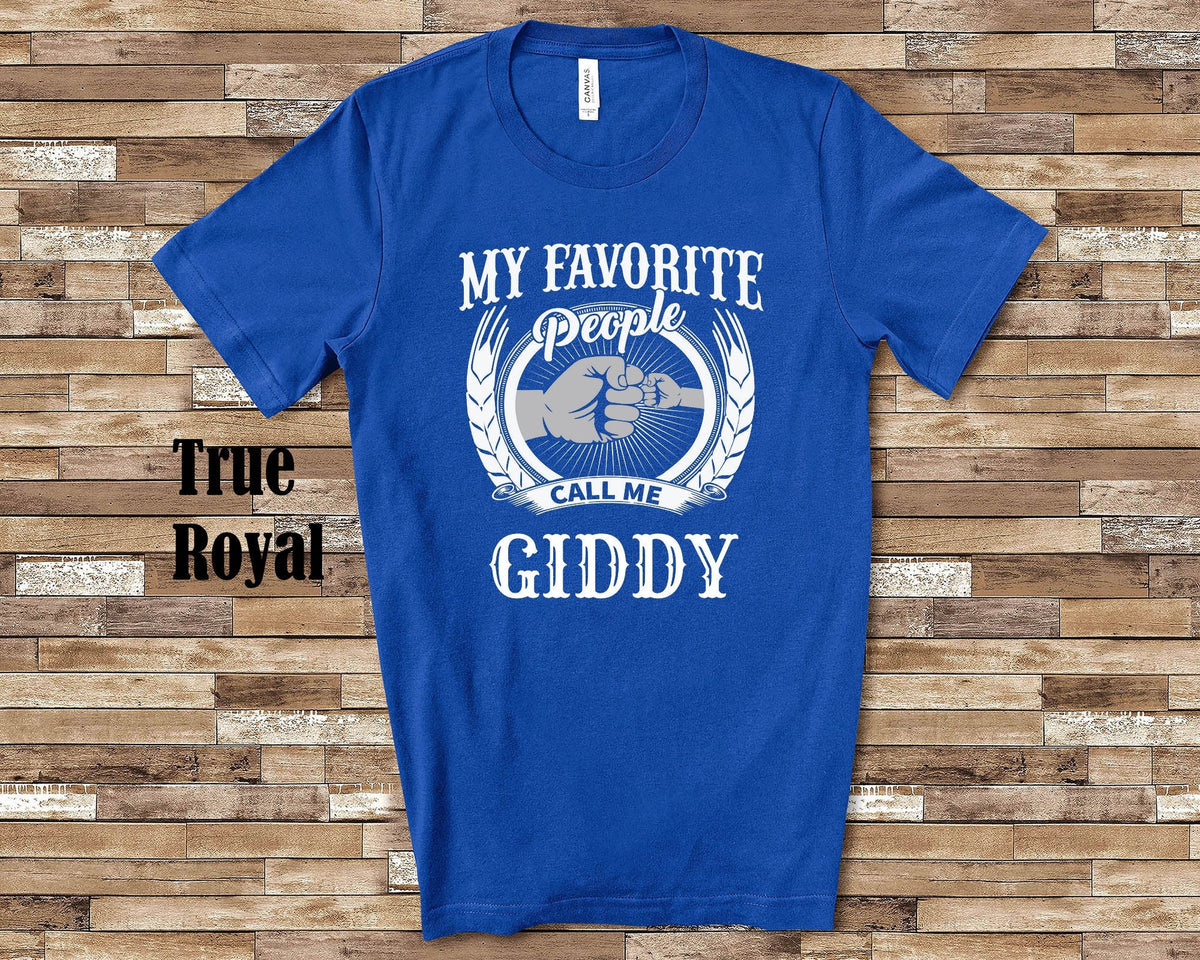 My Favorite People Call Me Giddy fist bump Tshirt Long Sleeve Shirt Sweatshirt or Tank Top Syrian Grandfather Father39s Day Birthday Gift Sweatshirt – Warm & Stylish · High-Quality Print