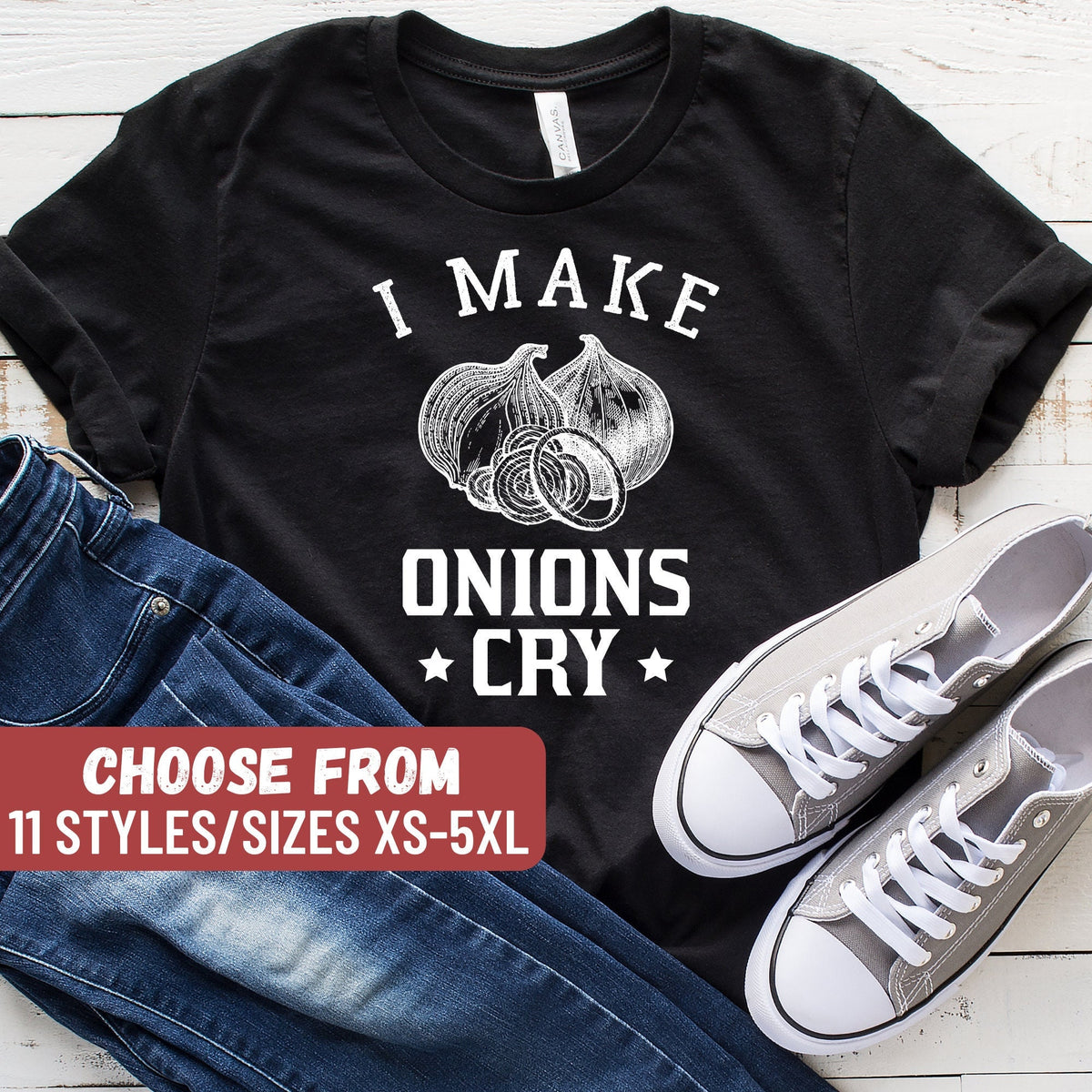 Chef Shirt Culinary Shirt Cooking Shirt Chef Gift Funny Chef Shirt Gift For Chef Cooking Gift Culinary Tee I Make Onions Cry TShirt Graphic Tee – Aesthetic Look · Great Gift For Fans