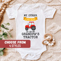 Farmer Baby Bodysuit Farming Baby Bodysuit Farmer Baby Gift Farming Lover My Other Car Seat Is On My Grandpa39s Tractor Baby Bodysuit Graphic Tee – Warm & Stylish · High-Quality Print