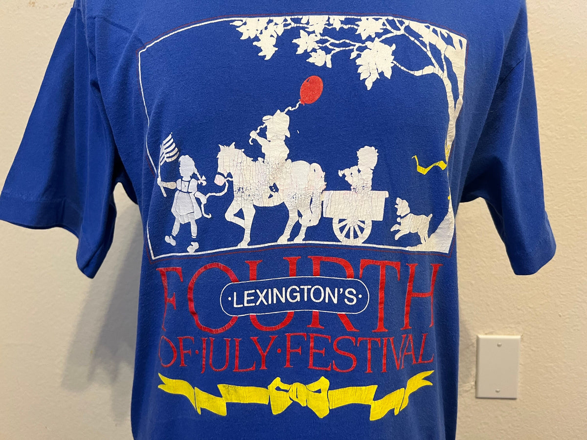 Vintage 9039s Lexington39s 4th of July Festival T Shirt M Graphic Tee – Aesthetic Look · Trending Graphic Apparel