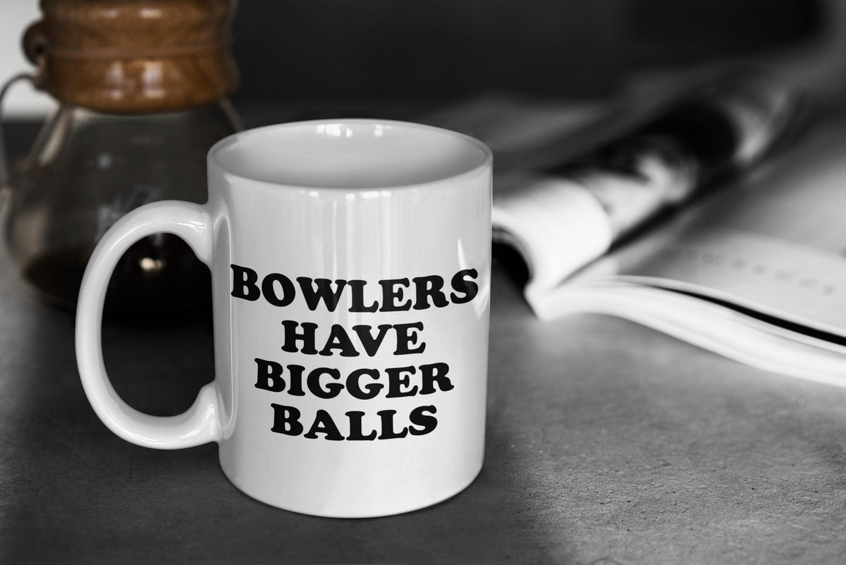 Funny Bowling Gift Bowling Coffee Mug Bowler Present Bowling Birthday Gift Bowlers Have Bigger Balls Graphic Tee – Premium Graphic · Must-Have Style