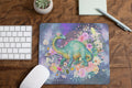 Cute Dinosaur Mousepad Flowers and Space Fun Mousepad for Dinosaur Lover Adorable Dinosaur Gift Floral Mousepad Space Mousepad Graphic Tee – Fan Favorite · High-Quality Print