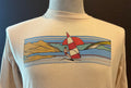 Vintage 8039s Myrtle Beach SC Sailing Windsurfing beige Longsleeve T Shirt Size L Graphic Tee – Bold Style · High-Quality Print