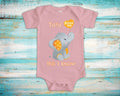 Tutu Loves Me Cute Grandma Name Elephant Baby Bodysuit Unique Grandmother Gift for Granddaughter or Grandson or Pregnancy Announcement Graphic Tee – Everyday Comfort · Great Gift For Fans