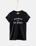Goth Summer TShirt Black Goth Crew Neck Shirt Sunshine Is For Plants Shirt Goth Summer Fashion Black Gothic TShirt Graphic Tee – Aesthetic Look · Perfect For Daily Wear