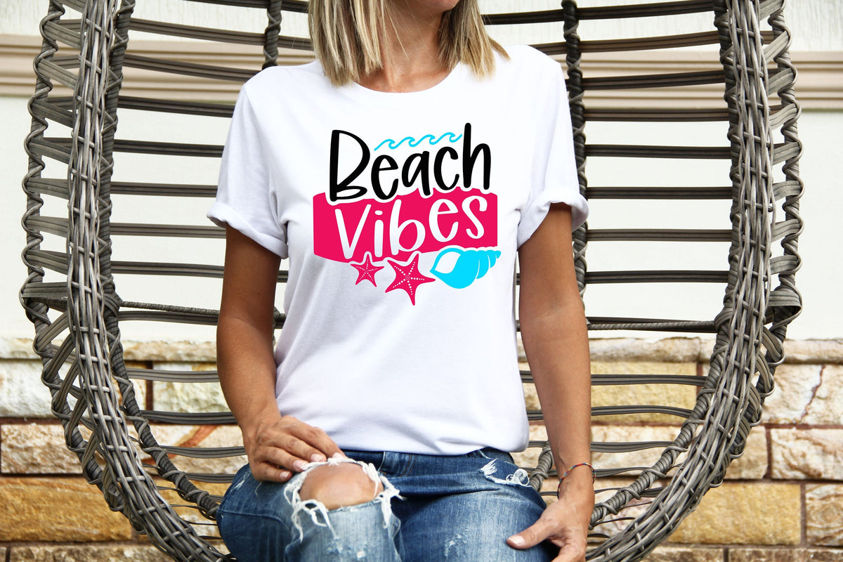 Womens Summer Tops TShirt T Shirt TShirt Tees Holiday Shirt For Women Holiday Top Beach Vibes Graphic Tee – Feel-Good Design · Top Pick For Any Outfit