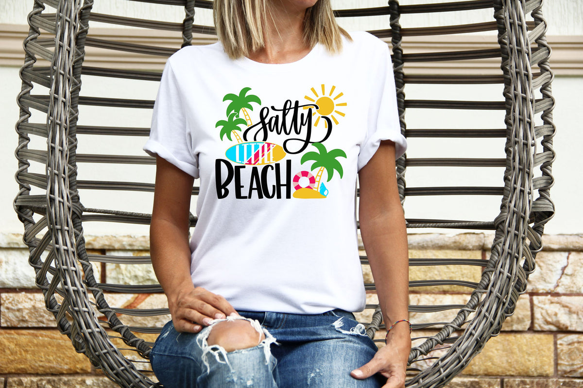 Womens Summer Tops TShirt T Shirt TShirt Tees Holiday Shirt For Women Holiday Top Salty Little Beach Graphic Tee – Soft Feel · Trending Graphic Apparel