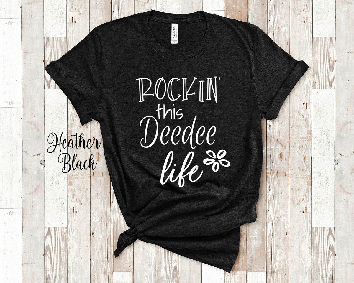 Rockin This Deedee Life Grandma Tshirt Special Grandmother Gift Idea for Mother39s Day Birthday Christmas or Pregnancy Reveal Announcement Graphic Tee – Cozy Vibes · Top Pick For Any Outfit