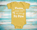 Pass Me To PaPaw Cute Grandpa Baby Bodysuit Tshirt or Toddler Shirt Special Grandfather Gift or Pregnancy Announcement Graphic Tee – Feel-Good Design · Must-Have Style
