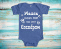 Pass Me To Grandpaw Cute Grandpa Baby Bodysuit Tshirt or Toddler Shirt Special Grandfather Gift or Pregnancy Announcement Graphic Tee – Everyday Comfort · Must-Have Style