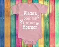 Pass Me To Mormor Cute Bodysuit Tshirt or Toddler Shirt Sweden Danish Norwegian or Swedish Grandmother Gift or Pregnancy Announcement Graphic Tee – Bold Style · Perfect For Daily Wear