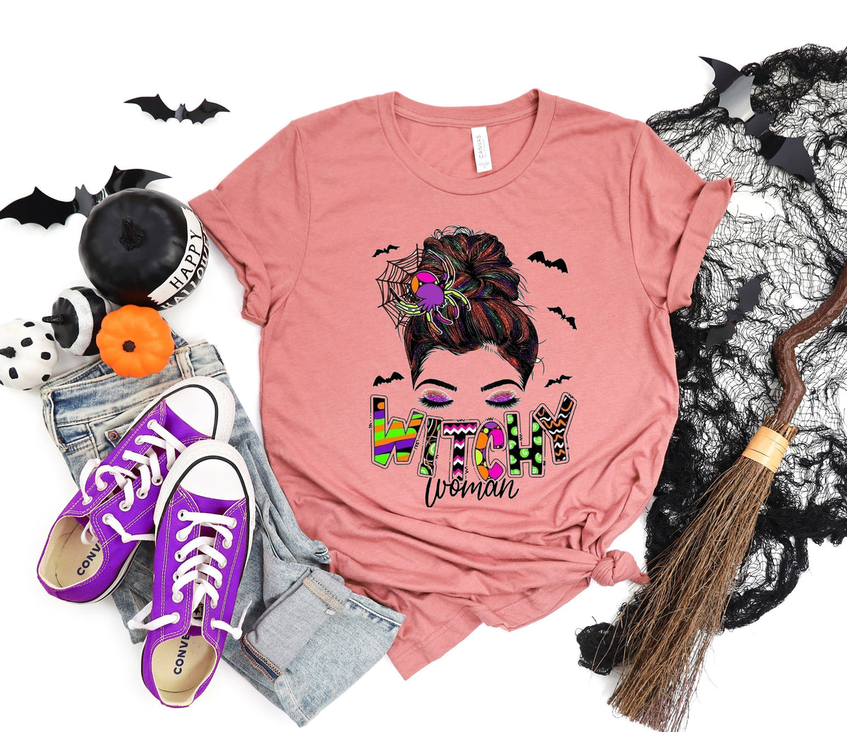 Witchy Woman Shirt Witch Shirt Funny Halloween Shirt Halloween Shirts Halloween Party Tee Witchcraft Shirt Halloween Witch Shirt Graphic Tee – Premium Graphic · Must-Have Style