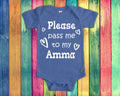 Pass Me To Amma Cute Grandma Baby Bodysuit Tshirt or Toddler Shirt Iceland Icelandic Grandmother Gift or Pregnancy Announcement Graphic Tee – Everyday Comfort · Great Gift For Fans